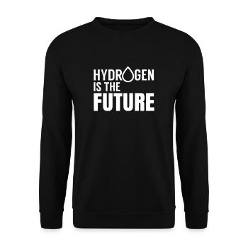 L'hydrogène est l'avenir H Hydrogène Énergie - Sweat-shirt Unisexe - noir - Devant - Alina (178cm) & Michal (187cm)