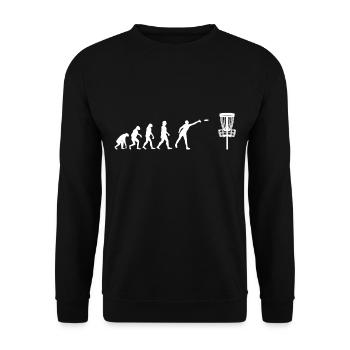 Discgolf Evolution Disk Golf Spieler - Unisex Pullover - Schwarz - Vorne - Alina (178cm) & Michal (187cm)