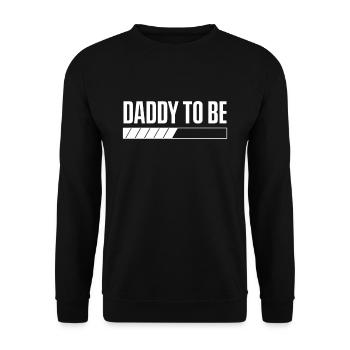 Future Father Papi Papa Father's Day Pregnant - Unisex Sweatshirt - black - Front - Alina (178cm) & Michal (187cm)
