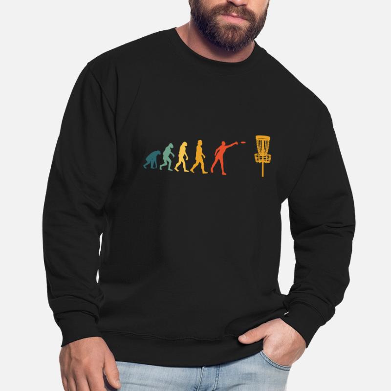 Disc Golf Evolution Vintage Disc Golf Player Sweat-shirt Unisexe