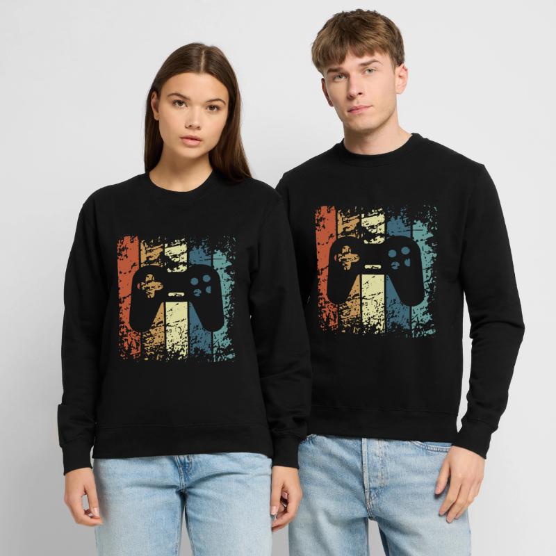 Game console controller retro vintage gift Unisex Sweatshirt