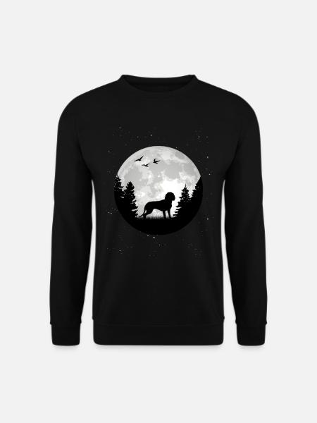 Bayerischer Gebirgsschweisshund Mond BGS Jagdhund - Unisex Pullover - Schwarz