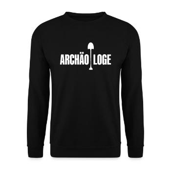 Archäologe Archäologen Archäologie Archäologin - Unisex Pullover - Schwarz - Vorne - Alina (178cm) & Michal (187cm)
