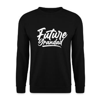 Zukünftiger Großvater Enkel Opi Opa Großpapa - Unisex Pullover - Schwarz - Vorne - Alina (178cm) & Michal (187cm)