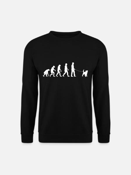 Foxterrier Evolution Drahthaar-Foxterrier Geschenk - Unisex Pullover - Schwarz