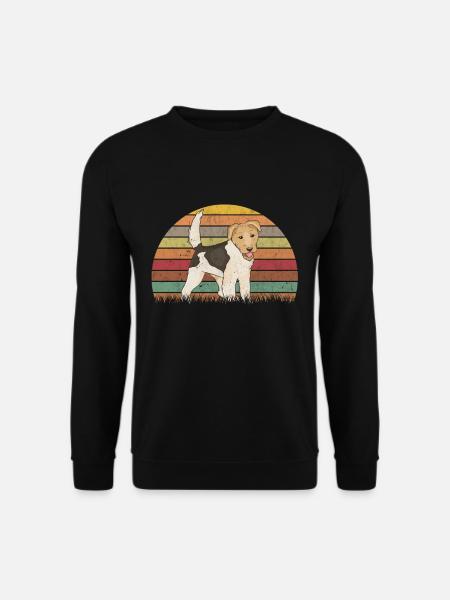 Fox Terrier Vintage Wirehaired Fox Terrier Gift - Unisex Sweatshirt - black