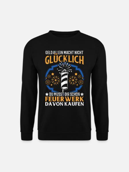 Feuerwerk Silvester Pyro Böller Spruch Geschenk - Unisex Pullover - Schwarz