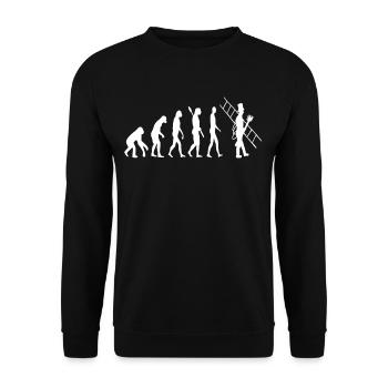 Évolution du ramoneur Évolution du ramoneur - Sweat-shirt Unisexe - noir - Devant - Alina (178cm) & Michal (187cm)
