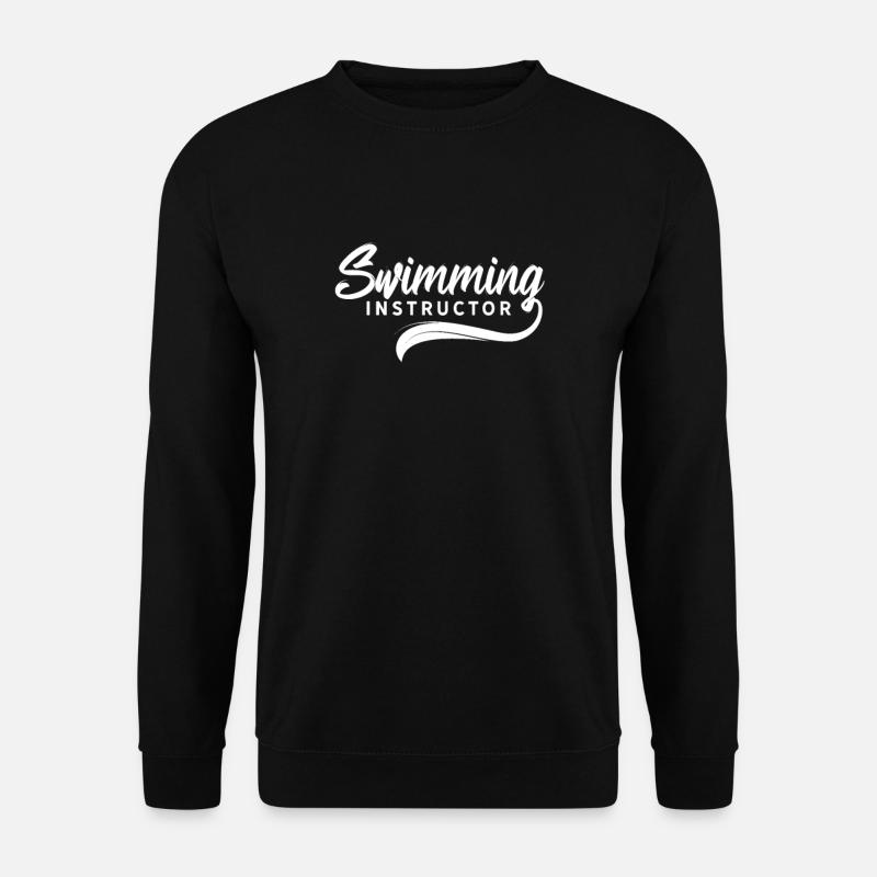 Schwimmlehrer Schwimmen Trainer Lernen - Unisex Pullover - Schwarz