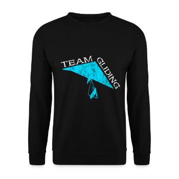 Hang Glider Hang Glider Tandem Flight Pilot - Unisex Sweatshirt - black - Front - Alina (178cm) & Michal (187cm)