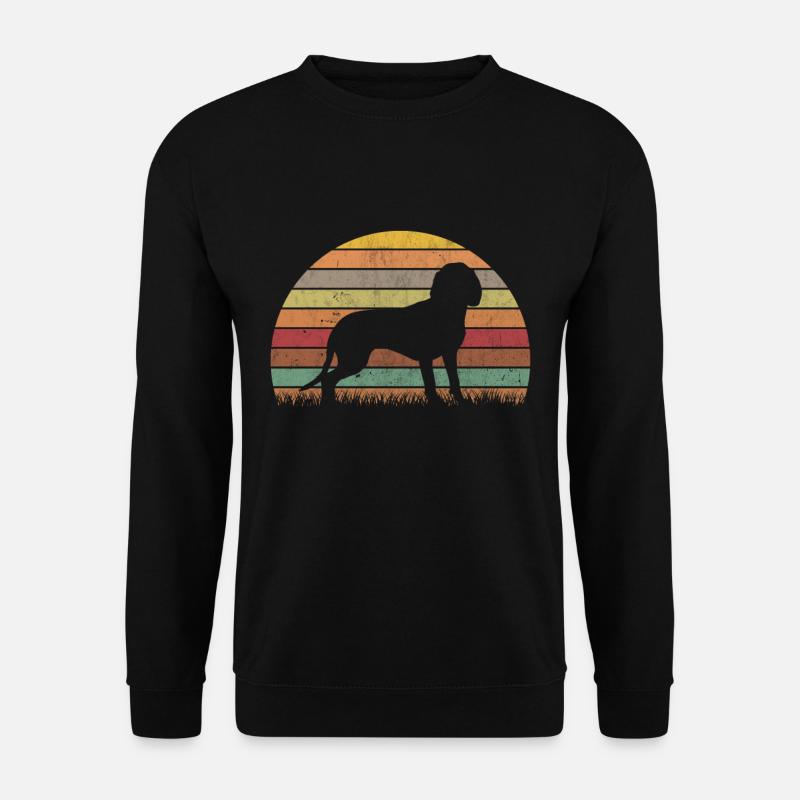 Hannoverscher Schweisshund Vintage Jagdhund - Unisex Pullover - Schwarz
