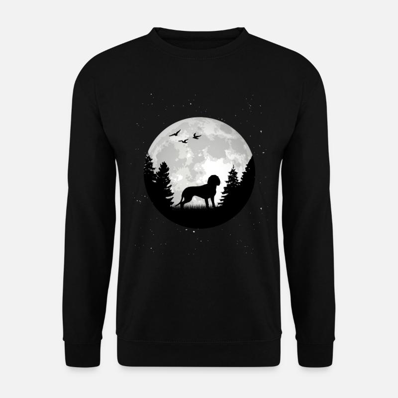 Hannoverscher Schweisshund Schweißhund Mond - Unisex Pullover - Schwarz