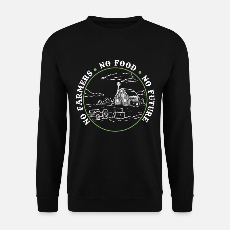Landwirt Spruch Traktor Traktorfahrer Bauer Gesche - Unisex Pullover - Schwarz