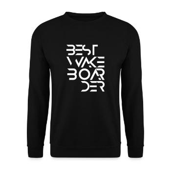 Bester Wakeboarder Wasser Wakeboarden Wakeboard - Unisex Pullover - Schwarz - Vorne - Alina (178cm) & Michal (187cm)