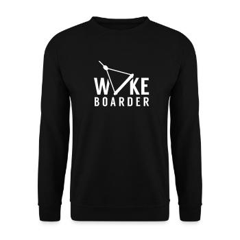 Wakeboarder Drôle Wakeboard Wakeboard Eau - Sweat-shirt Unisexe - noir - Devant - Alina (178cm) & Michal (187cm)