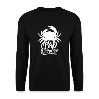 Krabben Flüsterer Krabbe Krabbenfischen Job - Unisex Pullover - Schwarz - Vorne - Alina (178cm) & Michal (187cm)