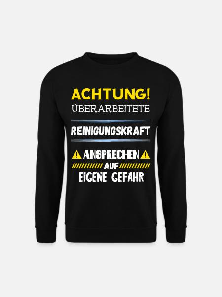 Reinigungskraft Putzfrau Gebäudereiniger Geschenke - Unisex Pullover - Schwarz
