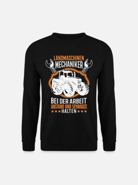 Landmaschinenmechaniker Traktor Werkzeug Trecker - Unisex Pullover - Schwarz