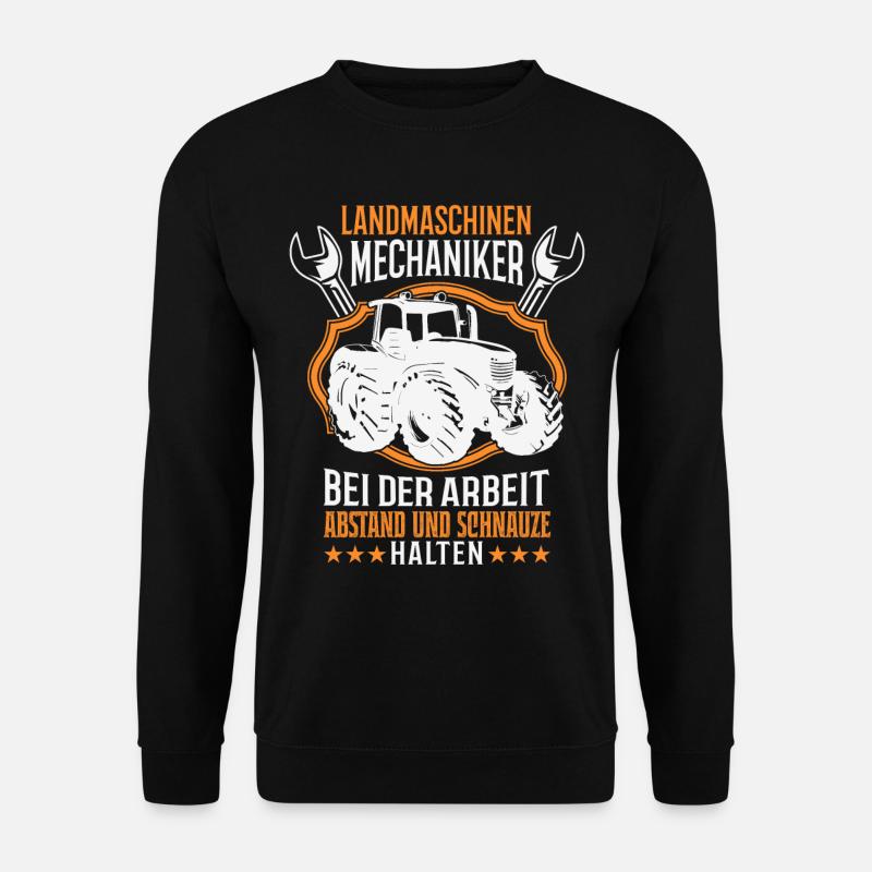 Landmaschinenmechaniker Traktor Werkzeug Trecker - Unisex Pullover - Schwarz