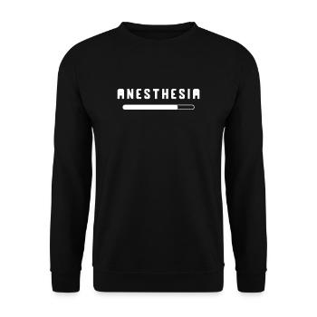 Anesthetist anesthesia doctor anesthesia profession - Unisex Sweatshirt - black - Front - Alina (178cm) & Michal (187cm)