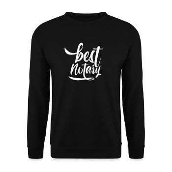 Meilleur notaire NoTarin profession de notaire Drôle - Sweat-shirt Unisexe - noir - Devant - Alina (178cm) & Michal (187cm)