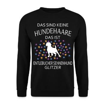 Entlebucher Sennenhunde Schweiz Sennenhund Hunde - Unisex Pullover - Schwarz - Vorne - Alina (178cm) & Michal (187cm)