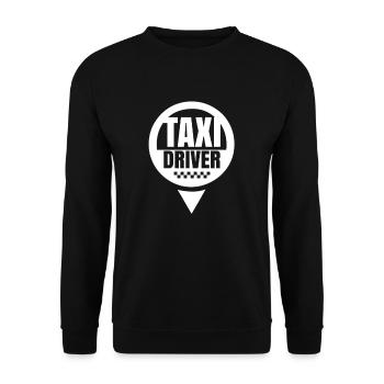 Taxi drivers taxis taxi company - Unisex Sweatshirt - black - Front - Alina (178cm) & Michal (187cm)