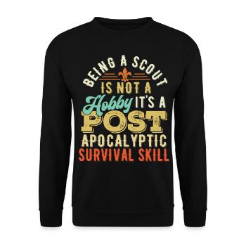 Scouts scouts scouts - Sweat-shirt Unisexe - noir - Devant - Alina (178cm) & Michal (187cm)