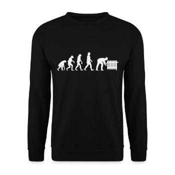 Heating manufacturer Evolution Heating Plant Mechanic - Unisex Sweatshirt - black - Front - Alina (178cm) & Michal (187cm)