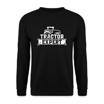 Tractor Expert Trekker Tractor Driver Tractors - Unisex Sweatshirt - black - Front - Alina (178cm) & Michal (187cm)
