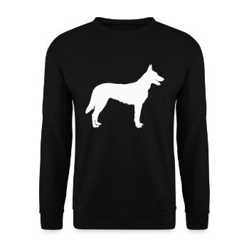 Hollandse Herder Berger hollandais - Sweat-shirt Unisexe - noir - Devant - Alina (178cm) & Michal (187cm)