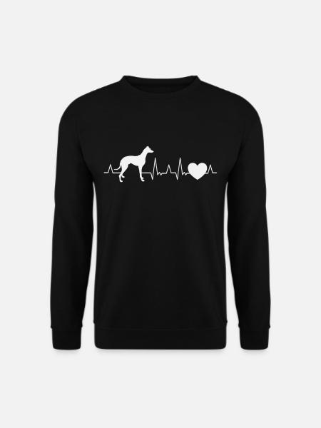 Italienisches Windspiel Herzschlag Windhund - Unisex Pullover - Schwarz
