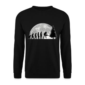 Bûcheron Evolution Lune Bûcheron forestier - Sweat-shirt Unisexe - noir - Devant - Alina (178cm) & Michal (187cm)
