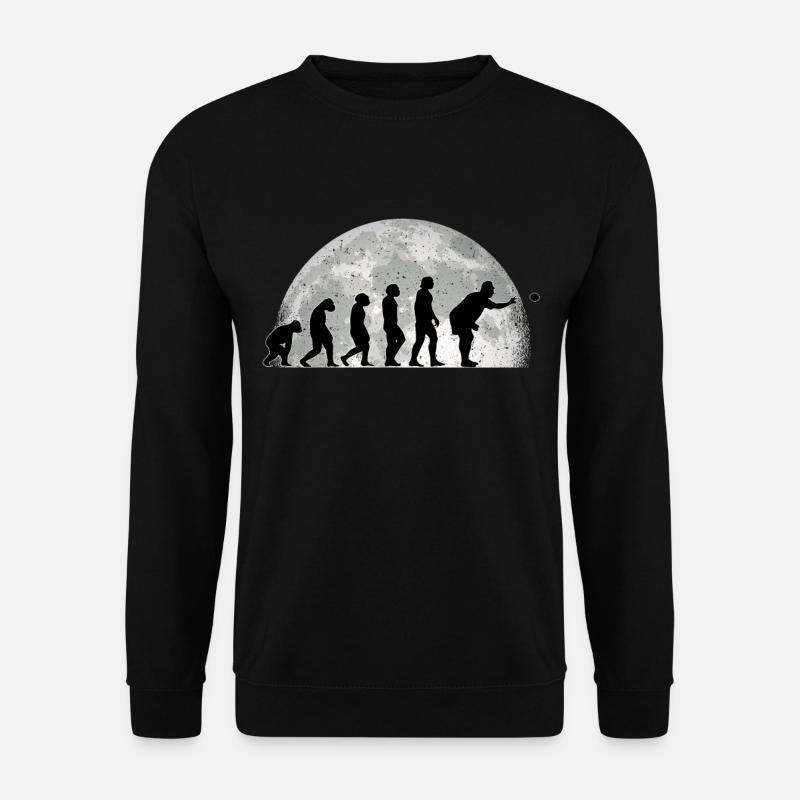 Boccia Evolution Lune Pétanque pétanque - Sweat-shirt Unisexe - noir