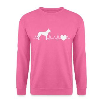 Hollandse Herder Sort chien de berger hollandais - Sweat-shirt Unisexe - rose - Devant