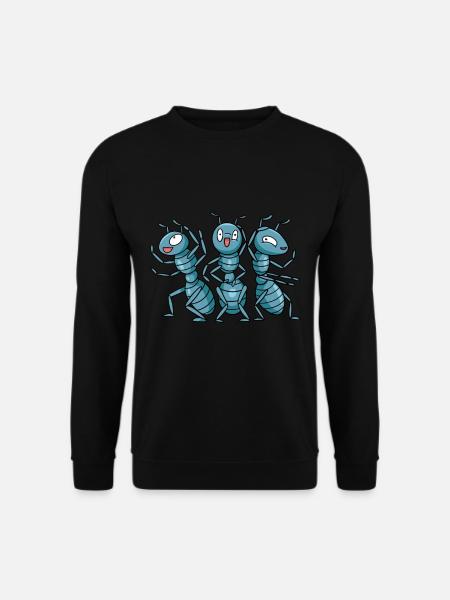 Des fourmis folles de fourmis cadeau - Sweat-shirt Unisexe - noir