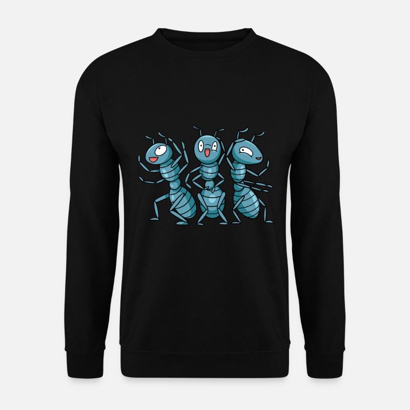 Verrückte Ameisen Ameisenfarm Ameise Geschenk - Unisex Pullover - Schwarz