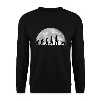 Galgo Español Lévrier espagnol - Sweat-shirt Unisexe - noir - Devant - Alina (178cm) & Michal (187cm)