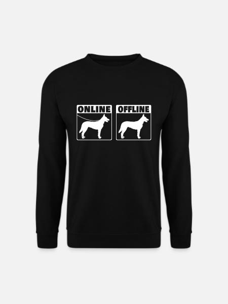 Hollandse Herder Spruch Holländischer Schäferhund - Unisex Pullover - Schwarz