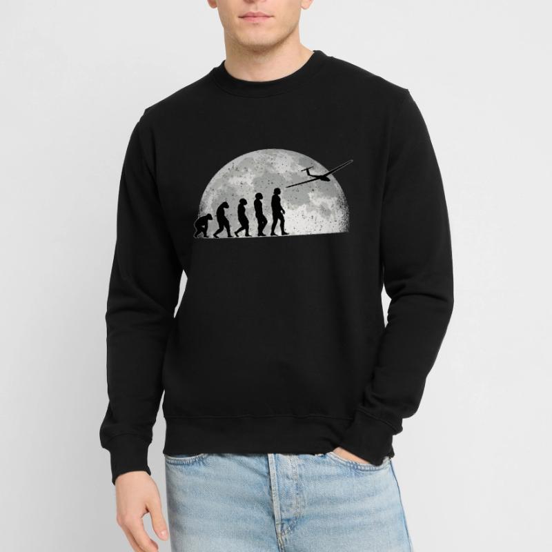 Planeur Evolution Lune Planeur Sweat-shirt Unisexe