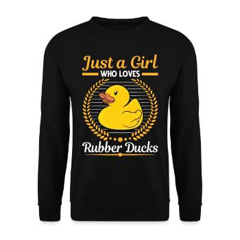 Gomme fille grinçante - Sweat-shirt Unisexe - noir - Devant - Alina (178cm) & Michal (187cm)