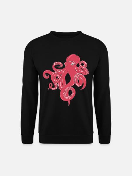 Pieuvres Poulpes espèces marines Tentacules - Sweat-shirt Unisexe - noir
