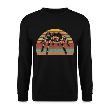 Tarentule retro araignée d’oiseau vintage - Sweat-shirt Unisexe - noir - Devant - Alina (178cm) & Michal (187cm)