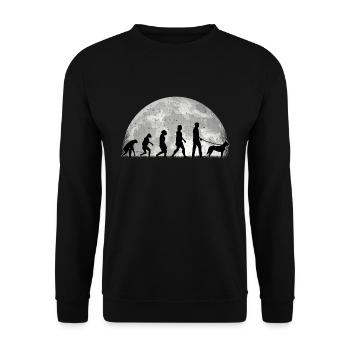 Hollandse Herder Renard Berger hollandais - Sweat-shirt Unisexe - noir - Devant - Alina (178cm) & Michal (187cm)