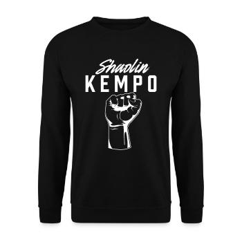 Shaolin Kempo Kenpo Karate Kampfsport - Unisex Pullover - Schwarz - Vorne - Alina (178cm) & Michal (187cm)