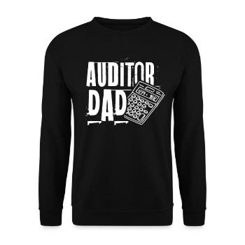 Auditor Papa Auditor Auditor - Unisex Sweatshirt - black - Front - Alina (178cm) & Michal (187cm)