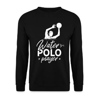 Wasserball Spieler Wasserballspieler Wasserballer - Unisex Pullover - Schwarz - Vorne - Alina (178cm) & Michal (187cm)