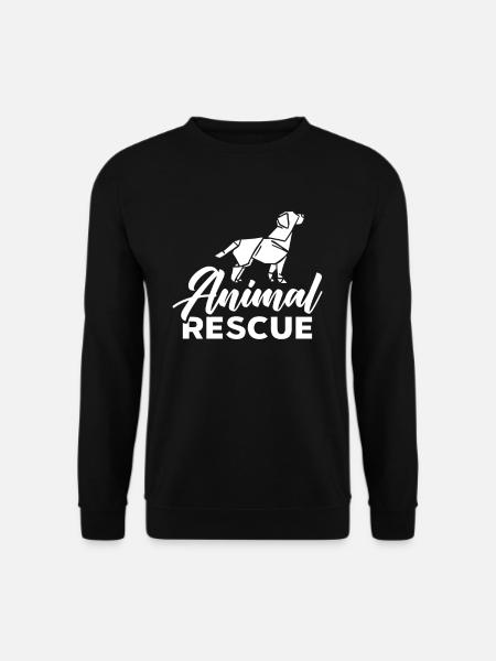 Salvataggio degli animali Benessere degli animali Soccorritori animali Animali da salvataggio - Felpa unisex - nero