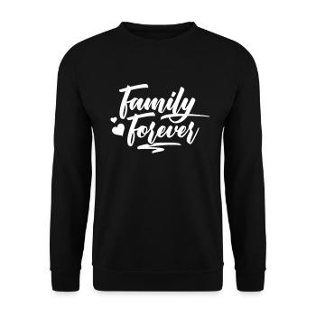 Family Forever Parents Family - Unisex Sweatshirt - black - Front - Alina (178cm) & Michal (187cm)
