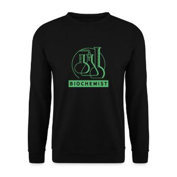 Biochemist BiochemistRy Biochemist - Unisex Sweatshirt - black - Front - Alina (178cm) & Michal (187cm)